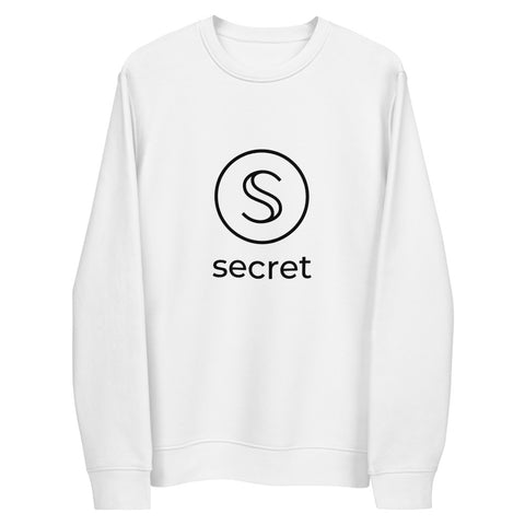 Secret Network ($SCRT) No hood white Unisex eco sweatshirt