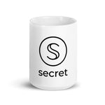 Secret (SCRT) White glossy mug
